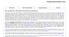 Desktop Screenshot of handwerkersoftware-test.de